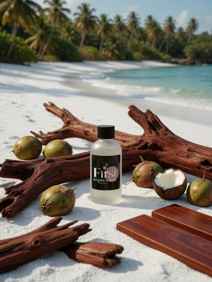 Mahogany & Coconut Scent Diffuser Oil 120 ml Glass Bottle
