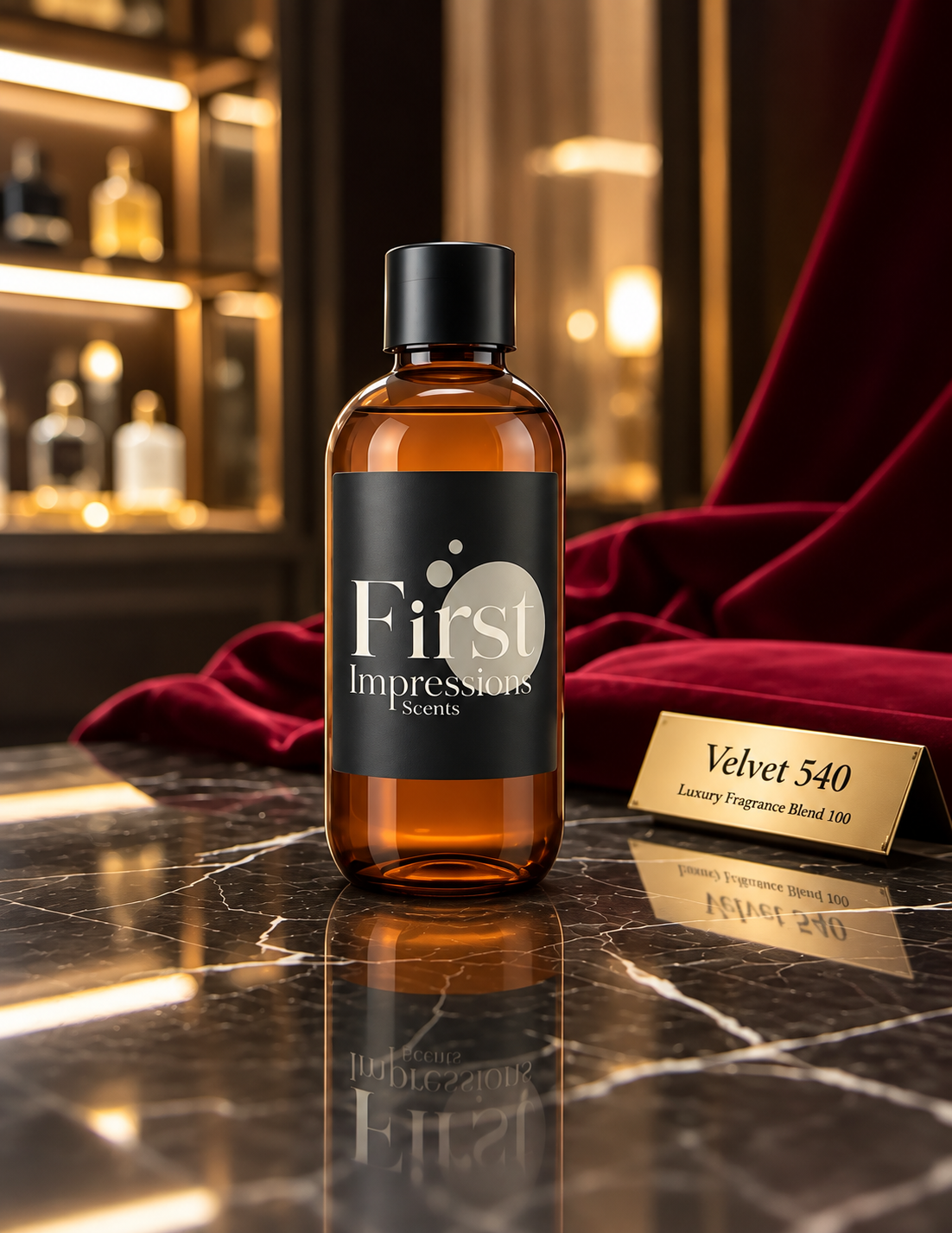 Velvet 540 Aroma Diffuser Oil 120ml Glass Bottle